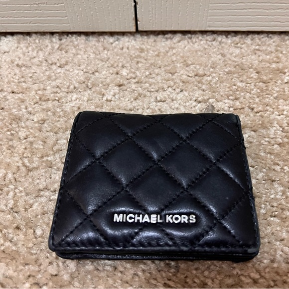 Michael Kors quilted black purse and wallet - Picture 5 of 6